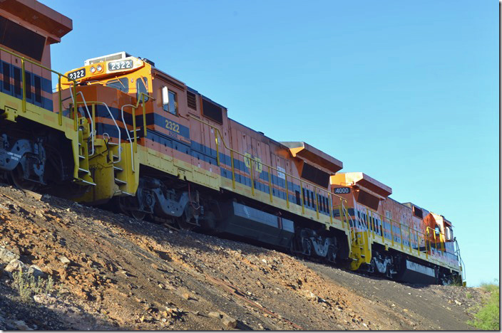 AZER 2322 is listed as a B39-8, but with that number one would think it was a B23-8. AZER 2322-4000. South Siding AZ.